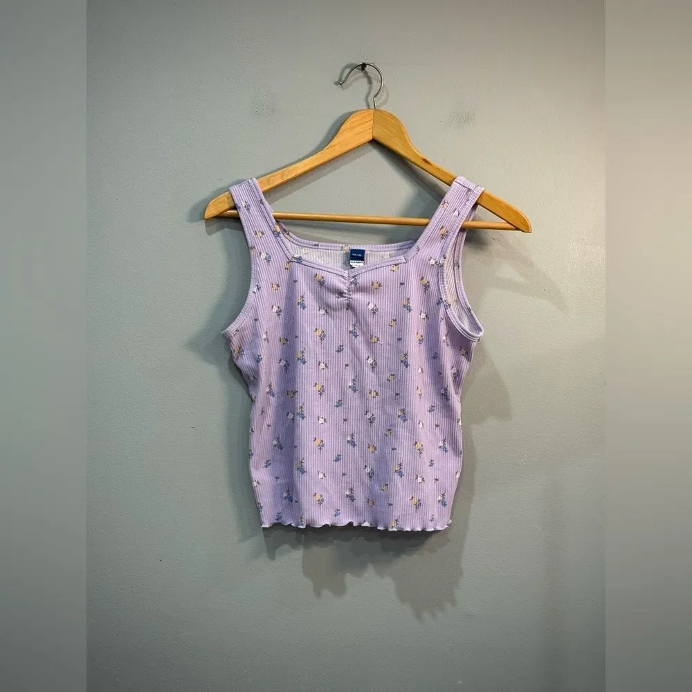 Girls’ Lilac Old Navy Cropped Tank Size XXL (18) EUC